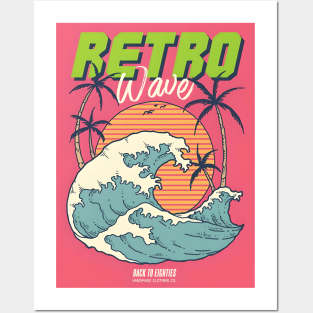 Retro wave t-shirts, bags, hats, sticker, mugs, hoodies Posters and Art